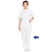 大真 透けない白衣 レディスパンツ 医療白衣 ホワイト S NP200（直送品）