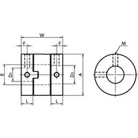 鍋屋バイテック(NBK) MOR-55-22-22 1個（直送品）