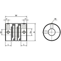 鍋屋バイテック(NBK) 軸継手 MSTS-32-9.525-12（直送品）