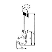 コクゴ PTFE被覆ヒーター KSL型 KSL-2A電圧220V×容量500W×寸法290Lmm 101-76202 1個（直送品）