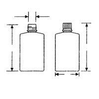 コクゴ JPボトル 透明広口瓶 500ml (100本入) 101-8260302 1箱(100個)（直送品）