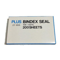 プラス　バインデックス背貼りシールA無地200枚　27855　（直送品）