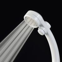 カクダイ ガオナ シャワーヘッドとホースのセット 節水 極細 ストップ付き 肌触りやわらか 低水圧対応 ホワイト GA-FH021 1個