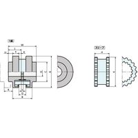鍋屋バイテック(NBK) 軸継手 カップリング シュアフレックス 5S 1個（直送品）