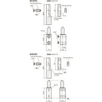 鍋屋バイテック(NBK) 蝶番 アジャスタブルコンプレッションヒンジ 96-50-570 1個（直送品）
