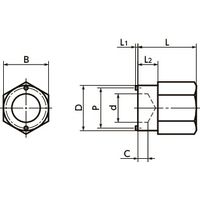 鍋屋バイテック(NBK) ボールキャスター ボールローラー用レンチ BRW-10 1個（直送品）