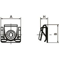 鍋屋バイテック(NBK) ねじ リセプタクル ー ミニクリップオン D8-336-330-200 1個（直送品）