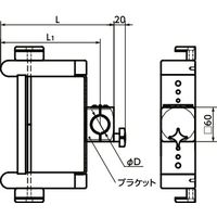 鍋屋バイテック(NBK) 電気器具用ブラケット DKB-500-PB-40 1個（直送品）