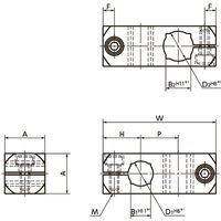 鍋屋バイテック(NBK) FA関連 クランプ クロスクランパ ー クランピングタイプ FCCS-20-20-C 1個（直送品）
