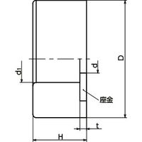 鍋屋バイテック(NBK) 防振ゴム ゴムバンパ ー 座金つき FGBCS-56-24-12-55 1個（直送品）