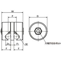 鍋屋バイテック(NBK) FA関連 クランプ FGCFA-28-8-A-BK 1個（直送品）