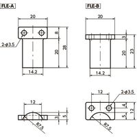 鍋屋バイテック(NBK) 測量用品 ポイントレンズ FLE-28-20-A 1個（直送品）