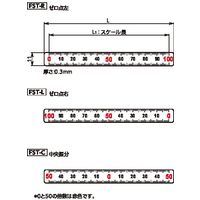 鍋屋バイテック(NBK) 測量用品 スケールステッカ（横型） FST-300-R 1個（直送品）