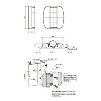 鍋屋バイテック(NBK) 蝶番 ドアポジショニングヒンジ G6-0-1 1個（直送品）