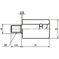 鍋屋バイテック(NBK) ミニプラ回転グリップ GMPS-14-M6 1個（直送品）