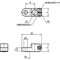 鍋屋バイテック(NBK) パイプシステム式作業台 パイプジョイント ー センサホルダ GN273.4-B18-B18-1-SW 1個（直送品）