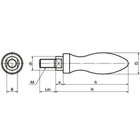 鍋屋バイテック(NBK) ナイロン回転グリップ GNM-12 1個（直送品）