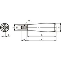 鍋屋バイテック(NBK) 回転グリップ GNTRS-18-M5 1個（直送品）