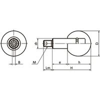 鍋屋バイテック(NBK) プラスティックボール回転グリップ GPB-6 1個（直送品）