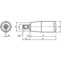 鍋屋バイテック(NBK) 回転グリップ GRP-18-M6 1個（直送品） - アスクル