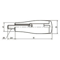 鍋屋バイテック(NBK) 回転グリップ GTR-18-M5 1個（直送品）