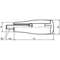鍋屋バイテック(NBK) 回転グリップ GTR-24-M8 1個（直送品）