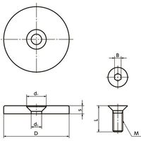 鍋屋バイテック(NBK) FA関連 ハンドル エンドプレート HEP-28 1個（直送品）