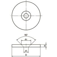 鍋屋バイテック(NBK) マグネット用品 マグネット用吸着プレート JADS-27 1個（直送品）