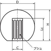 鍋屋バイテック(NBK) FA関連 ノブ・つまみ セルフロックプラスティックボール KSP-25-R6 1個（直送品）
