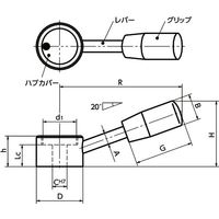 鍋屋バイテック(NBK) コントロールレバー LCC-106-C10 1個（直送品）