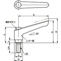 鍋屋バイテック(NBK) LEM-6B-40-OR-COR 1個（直送品）