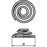 鍋屋バイテック(NBK) FA関連 レバー セレーションロック用ばね LXT-23 1個（直送品）