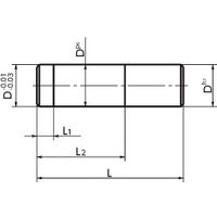 鍋屋バイテック(NBK) プランジャー 段付き位置決めピン PJP-6-15 1個（直送品）