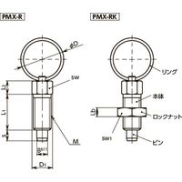 鍋屋バイテック(NBK) インデックスプランジャー リングタイプ PMX-6-M10-R 1個（直送品）