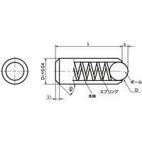 鍋屋バイテック(NBK) プランジャー プレスボールプランジャ PPSS-5.5 1個（直送品）