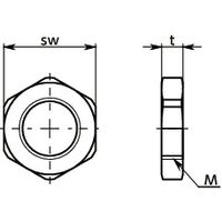 鍋屋バイテック(NBK) プランジャー インデックスプランジャ用ナット PXNS-M16-1.5-4.5 1個（直送品）