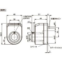 鍋屋バイテック(NBK) インジケーター RDPS-1.0-R-AR-OR 1個（直送品）
