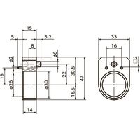 鍋屋バイテック(NBK) インジケーター RDS用スペーサ RDS-S 1個（直送品）