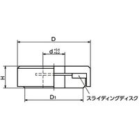 鍋屋バイテック(NBK) 平座金・平ワッシャー アキシアルベアリング付き座金 SABW-26-8 1個（直送品）