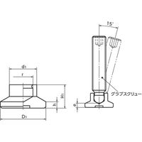 鍋屋バイテック(NBK) ねじキャップ スラストパッド SBP-21-M10 1個（直送品）