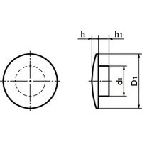 鍋屋バイテック(NBK) ねじキャップ 六角穴付きボルト用カバーキャップ SCC-17 1袋（10個入）（直送品）