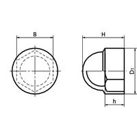 鍋屋バイテック(NBK) ねじキャップ 六角頭用カバーキャップ SCH-5 1袋（20個入）（直送品）