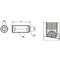 鍋屋バイテック(NBK) クランピング治具 SCS-M10-35-F 1個（直送品）