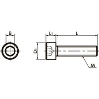 鍋屋バイテック(NBK) 六角穴付ボルト セラミックボルト SCX-M10-25-C 1個（直送品）