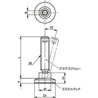鍋屋バイテック(NBK) クランピング治具 SGB-M8-50-SBP25 1個（直送品）