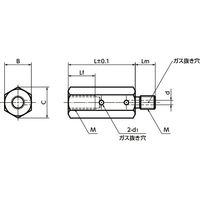 鍋屋バイテック(NBK) 六角支柱（ガス抜き穴つき） SHVAS-M3-25 1個（直送品）