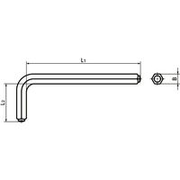 鍋屋バイテック（NBK） SLP用レンチ 対辺3mm SKP-3 1個（直送品）