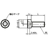 鍋屋バイテック(NBK) LMガイド オプション 偏心クランプボルト SLEC-M5-A 1個（直送品）