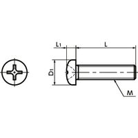 鍋屋バイテック(NBK) チタン十字穴付きなべ小ねじ SNPT-M3-16 1個（直送品）