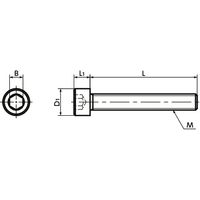 鍋屋バイテック(NBK) 六角穴付ボルト 六角穴付きボルト（全ねじ） SNSS-M10-110-FT 1個（直送品）